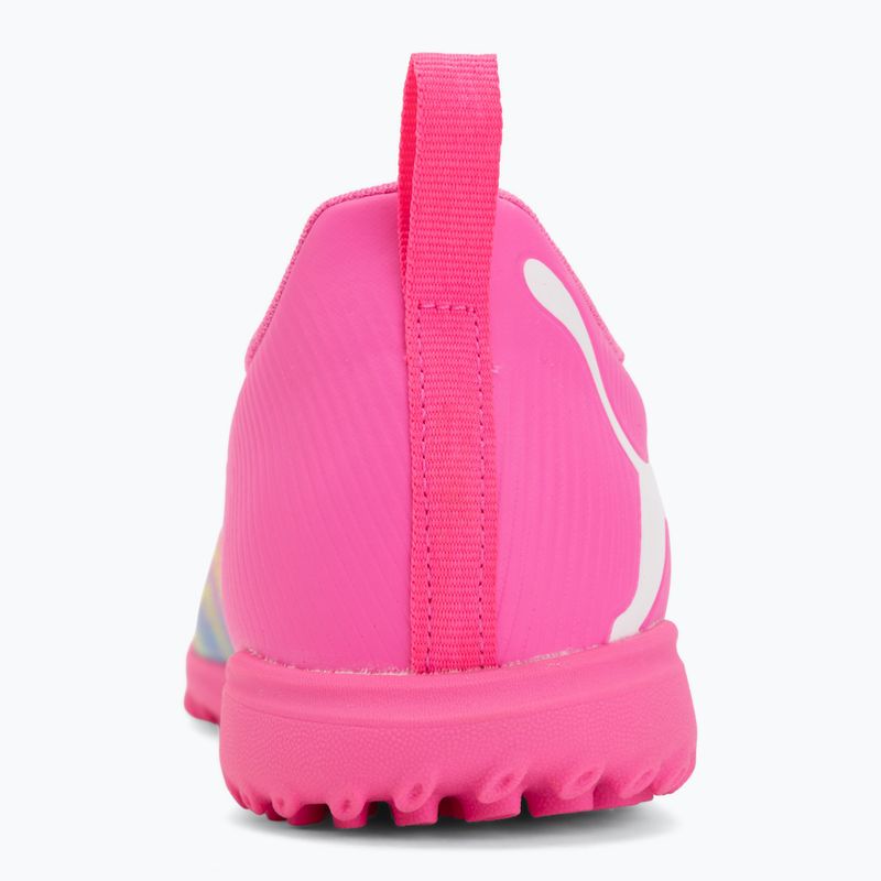 Detské kopačky PUMA Future 9 Play TT poison pink/puma wht/sun stream/bright aqua/puma blk 6
