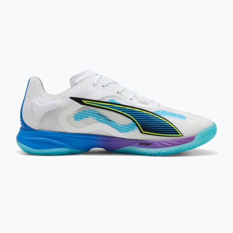Hádzanárske topánky PUMA Accelerate Nitro SQD 4 Game On puma white/glowing red/ultra blue 9