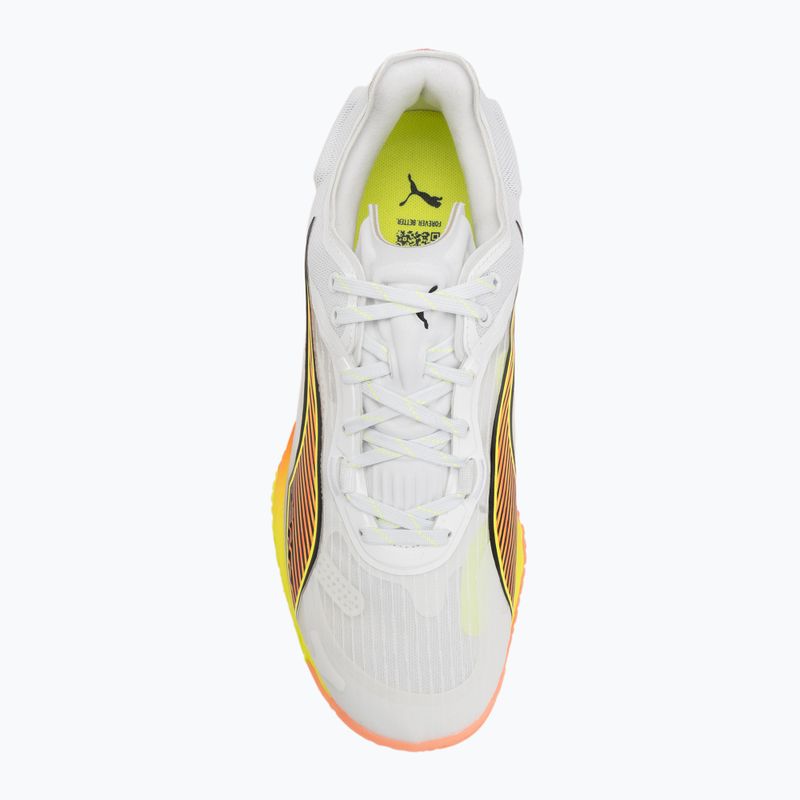 Hádzanárske topánky PUMA Accelerate Nitro SQD 4 Game On puma white/glowing red/ultra blue 5