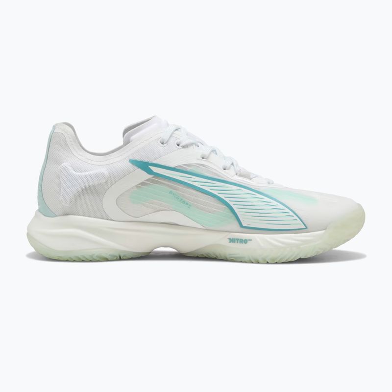 Dámske hádzanárske topánky PUMA Accelerate Nitro SQD 4 Game On puma white/baltic sea blue/fresh water 9