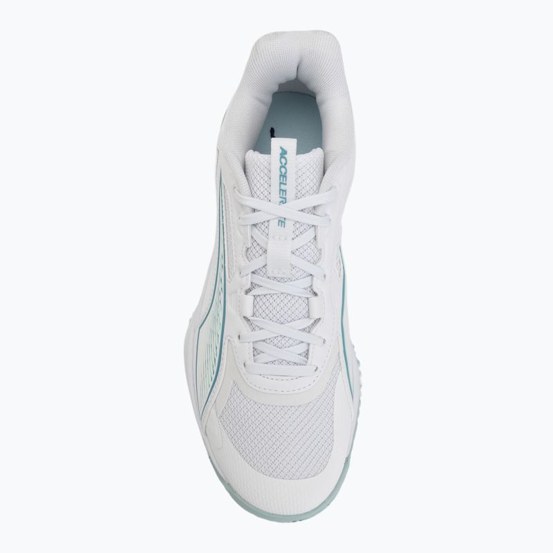 hádzanárske topánky PUMA Accelerate Pro 4 Game On puma white/baltic sea blue/fresh water 5
