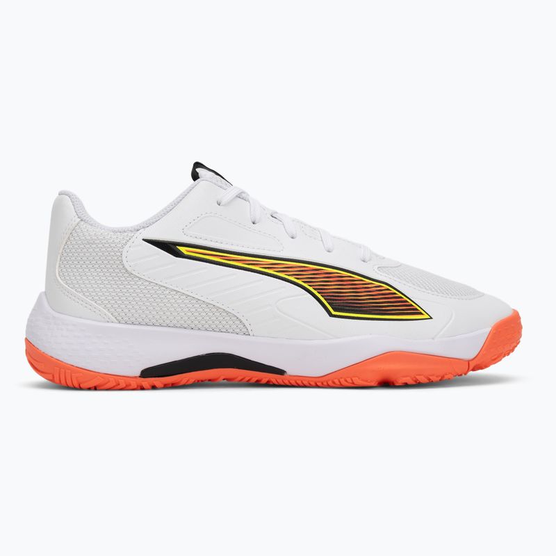Detské hádzanárske topánky PUMA Accelerate 4 Game On Jr puma white/glowing red/ultra blue 2