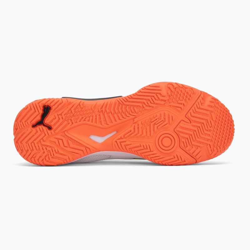 Detské hádzanárske topánky PUMA Accelerate 4 Game On Jr puma white/glowing red/ultra blue 4