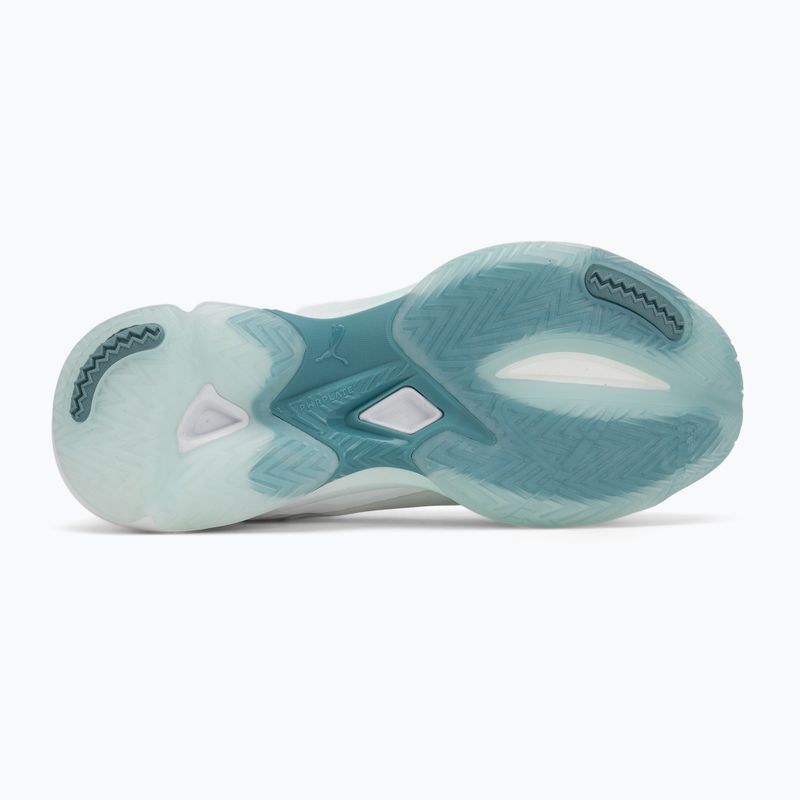 Dámske halové topánky PUMA Vantage Nitro Game On puma white/baltic blue/fresh water 4