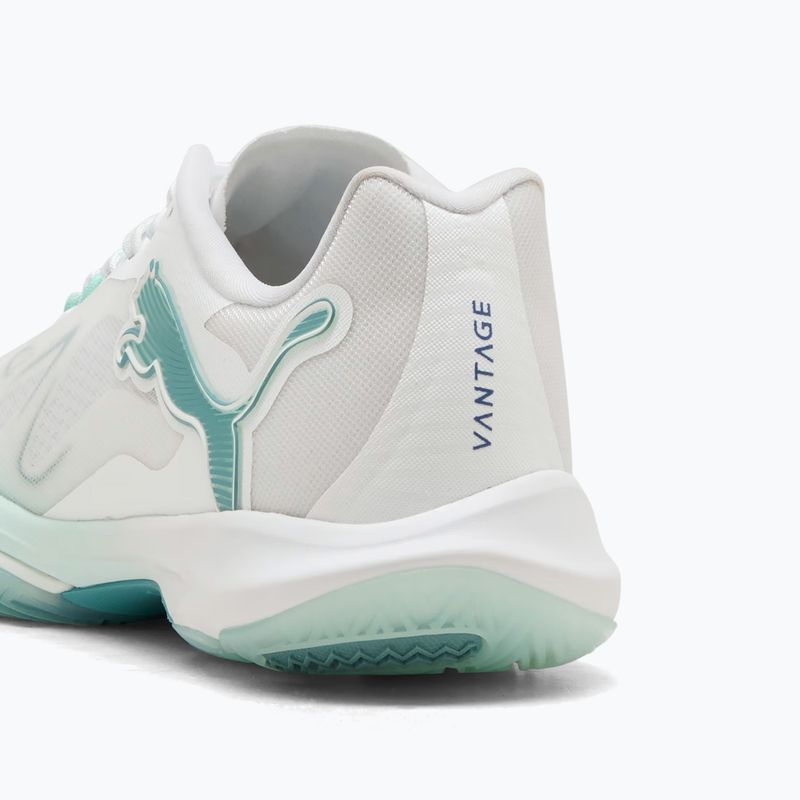 Dámske halové topánky PUMA Vantage Nitro Game On puma white/baltic blue/fresh water 13