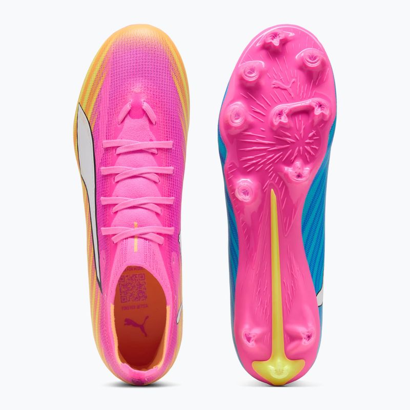 Kopačky  PUMA Ultra 6 Match FG/AG poison pink/puma wht/sun stream/bright aqua/puma blk 5