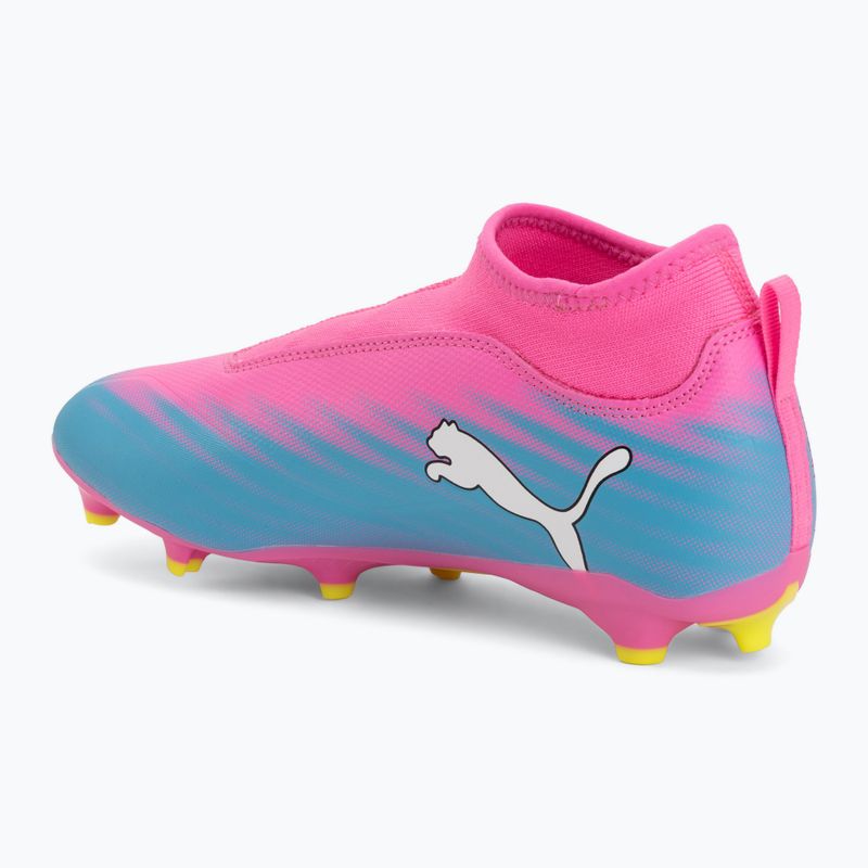 Detské kopačky PUMA Ultra 6 Match+ LL FG/AG Jr poison pink/puma wht/sun stream/bright aqua/puma blk 3