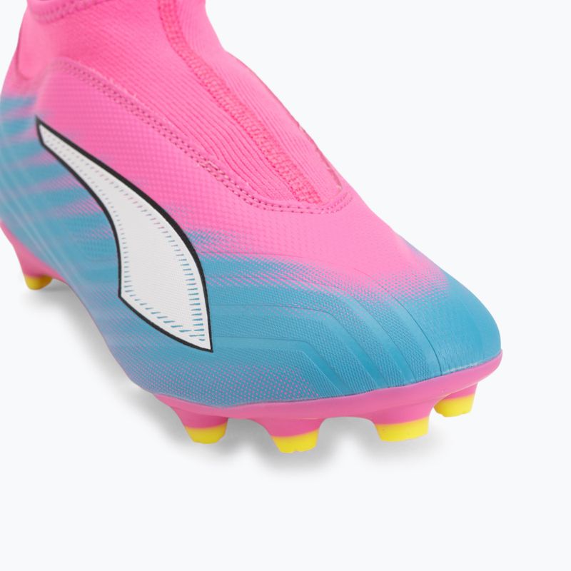Detské kopačky PUMA Ultra 6 Match+ LL FG/AG Jr poison pink/puma wht/sun stream/bright aqua/puma blk 7