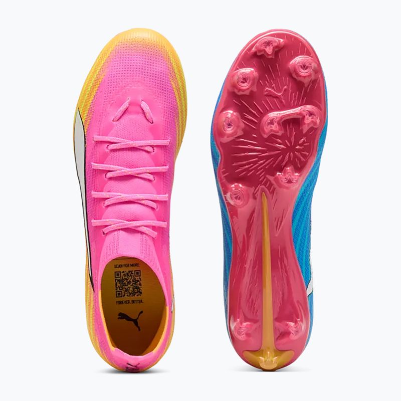 Kopačky  PUMA Ultra 6 Pro FG/AG poison pink/puma wht/sunstream/bright aqua/puma blk 5