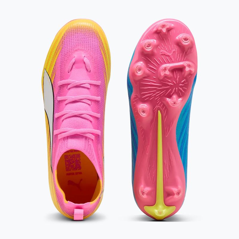 Detské kopačky  PUMA Ultra 6 Pro Jr FG/AG poison pink/puma wht/sunstream/bright aqua/puma blk 3