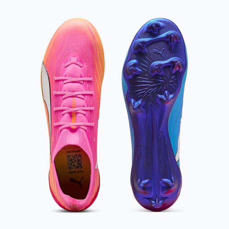 Kopačky  PUMA Ultra 6 Ultimate FG poison pink/puma wht/sun stream/bright aqua/puma blk 5