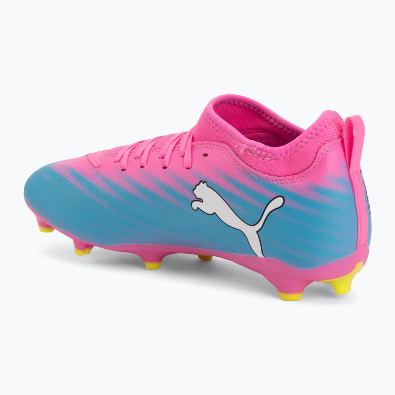 Detské kopačky PUMA Ultra 6 Match FG/AG Jr poison pink/puma wht/sun stream/bright aqua/puma blk 3