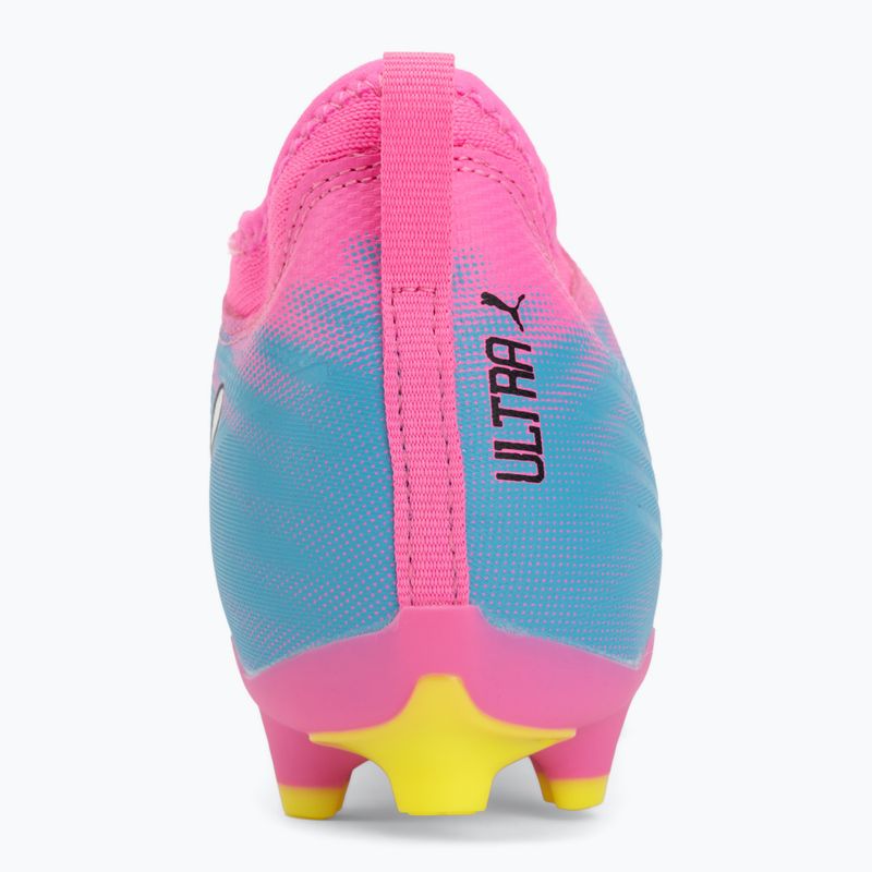 Detské kopačky PUMA Ultra 6 Match FG/AG Jr poison pink/puma wht/sun stream/bright aqua/puma blk 6