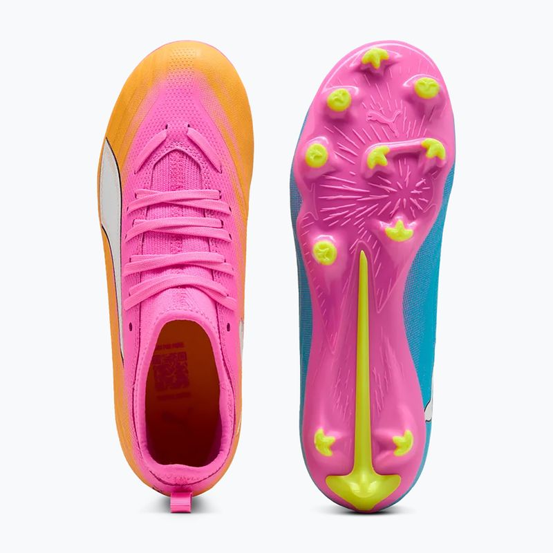 Detské kopačky  PUMA Ultra 6 Match FG/AG Jr poison pink/puma wht/sun stream/bright aqua/puma blk 5