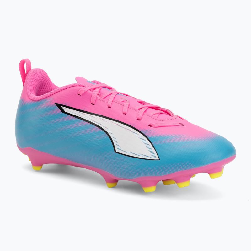 Detské kopačky PUMA Ultra 6 Play FG/AG Jr poison pink/puma wht/sun stream/bright aqua/puma blk