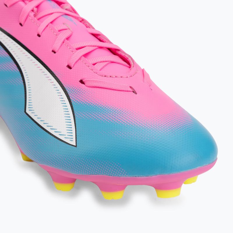 Detské kopačky PUMA Ultra 6 Play FG/AG Jr poison pink/puma wht/sun stream/bright aqua/puma blk 7