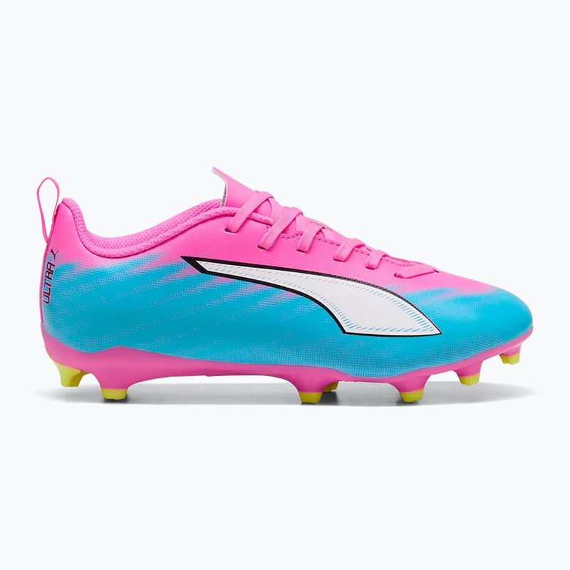 Detské kopačky  PUMA Ultra 6 Play FG/AG Jr poison pink/puma wht/sun stream/bright aqua/puma blk 3