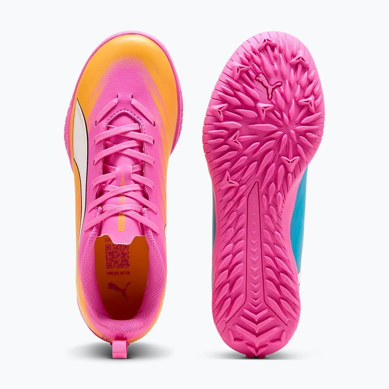 Detské kopačky  PUMA Ultra 6 Play TT Jr poison pink/puma wht/sun stream/bright aqua/puma blk 4