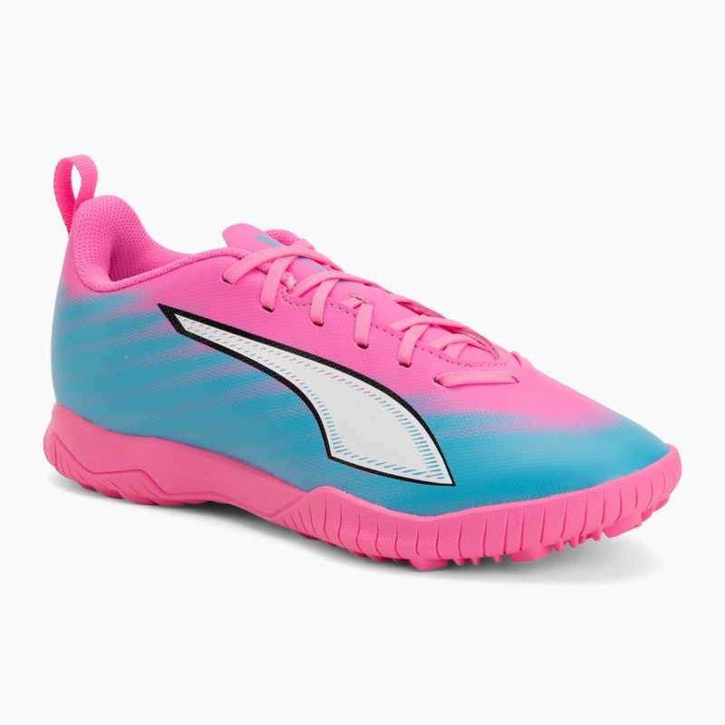Detské kopačky PUMA Ultra 6 Play TT Jr poison pink/puma wht/sun stream/bright aqua/puma blk