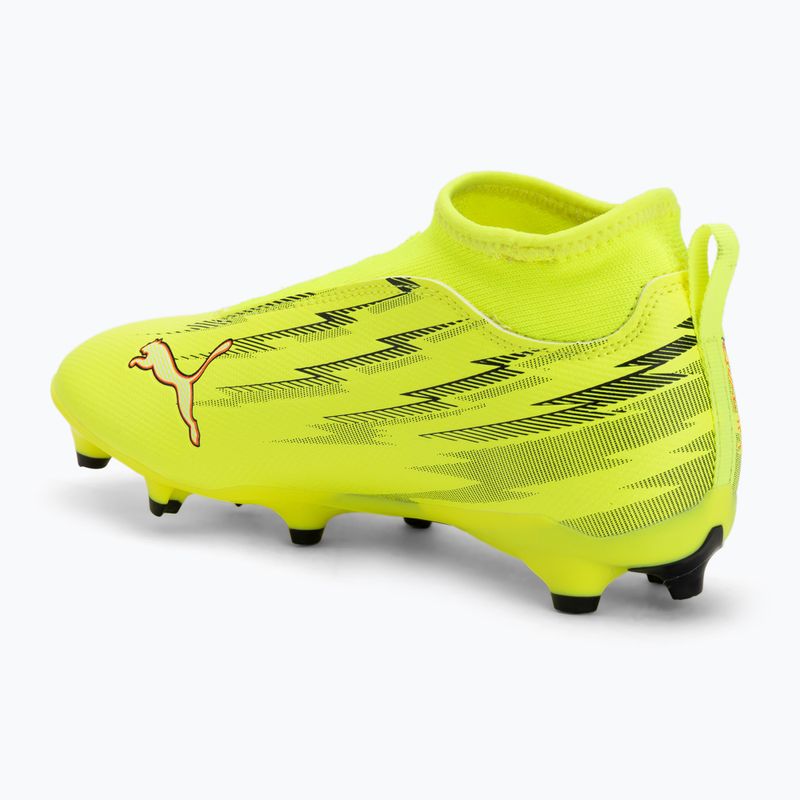Detské futbalové kopačky PUMA Ultra 6 Match+ LL FG/AG Jr yellow alert/puma black/glowing red/lime squeeze 3