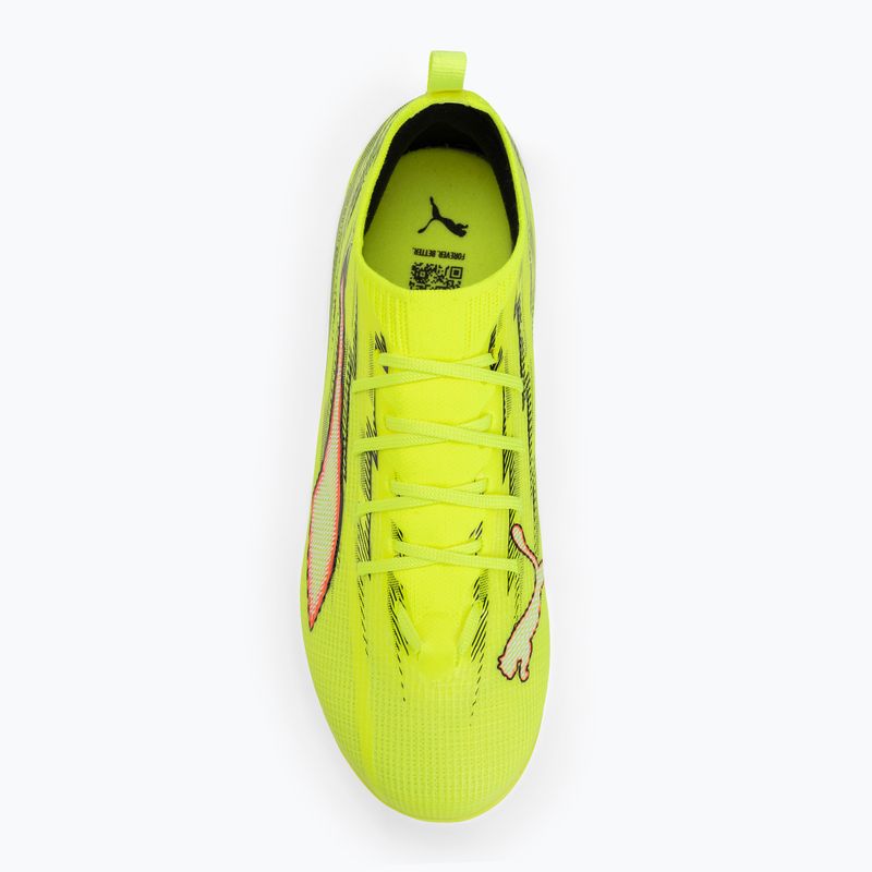 Futbalové kopačky PUMA Ultra 6 Pro Jr FG/AG yellow alert/puma black/glowing red/lime squeeze 5