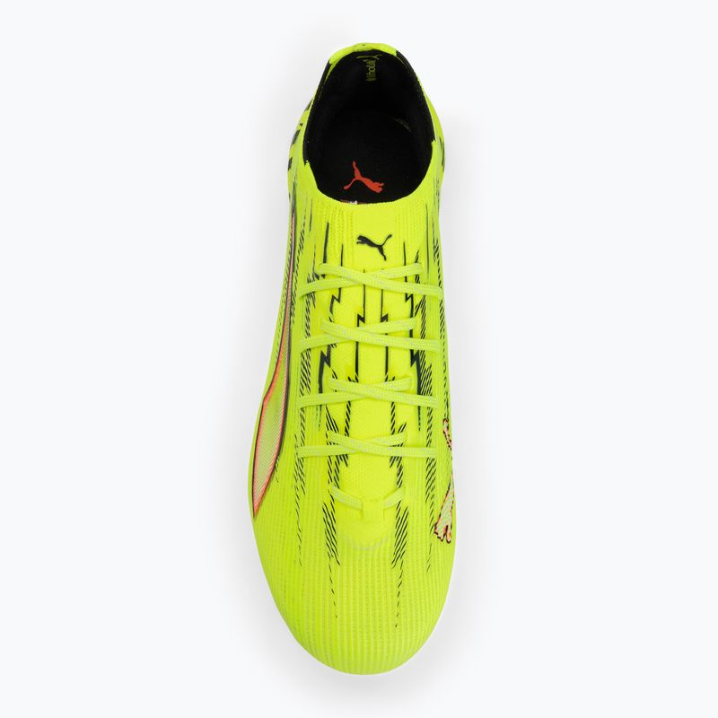 Futbalové kopačky PUMA Ultra 6 Ultimate FG Yellow Alert/Puma Black/Glowing Red/Lime Squeeze 5