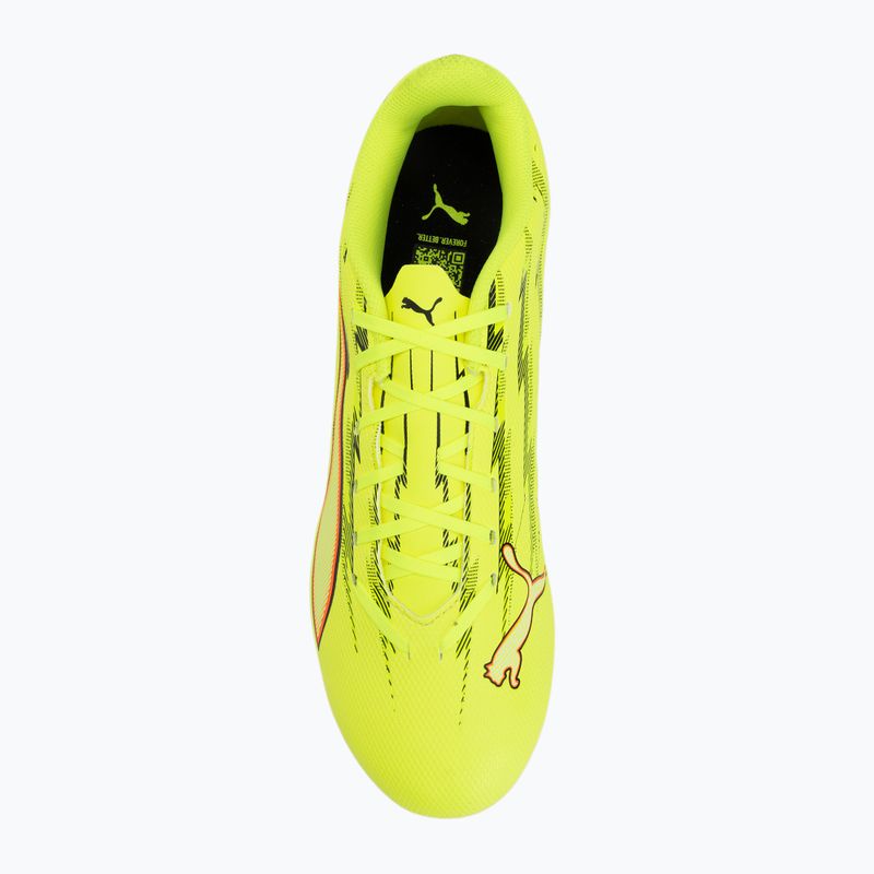 Futbalové kopačky PUMA Ultra 6 Play FG/AG yellow alert/puma black/glowing red/lime squeeze 5
