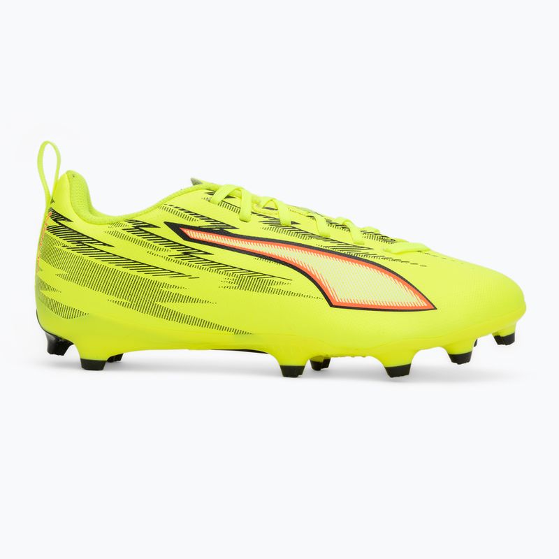 Detské futbalové kopačky PUMA Ultra 6 Play FG/AG Jr Yellow Alert/Puma Black/Glowing Red/Lime Squeeze 2