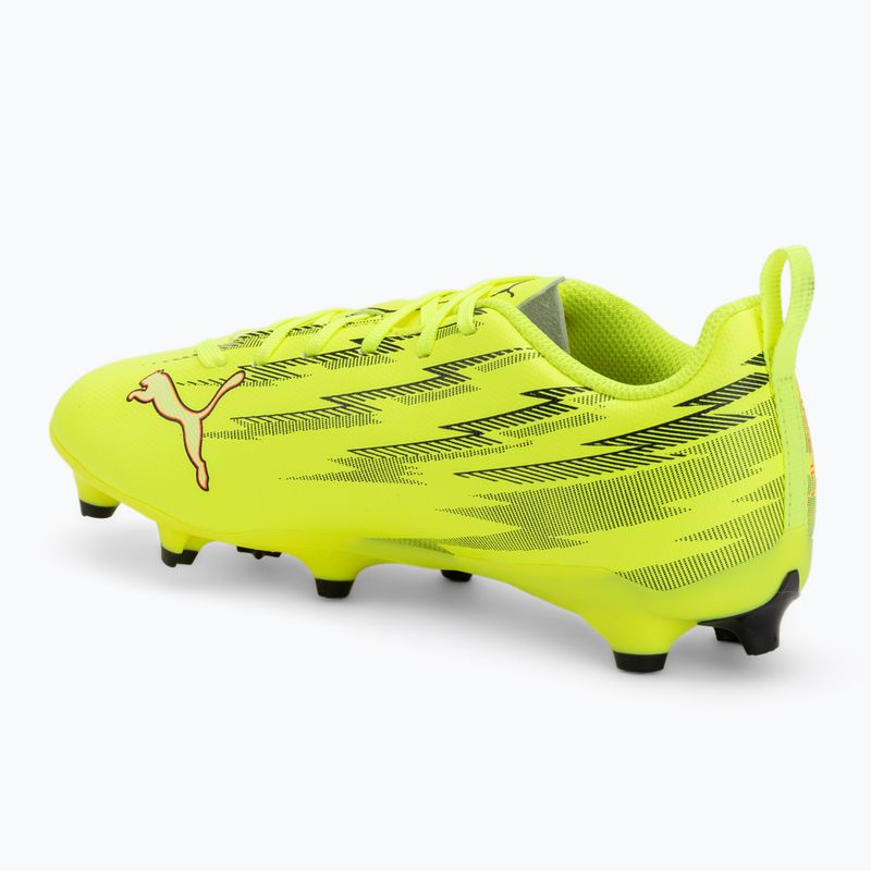 Detské futbalové kopačky PUMA Ultra 6 Play FG/AG Jr Yellow Alert/Puma Black/Glowing Red/Lime Squeeze 3
