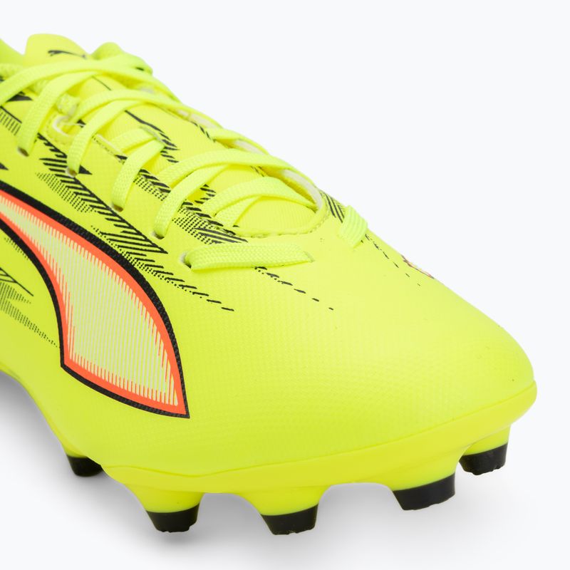 Detské futbalové kopačky PUMA Ultra 6 Play FG/AG Jr Yellow Alert/Puma Black/Glowing Red/Lime Squeeze 7
