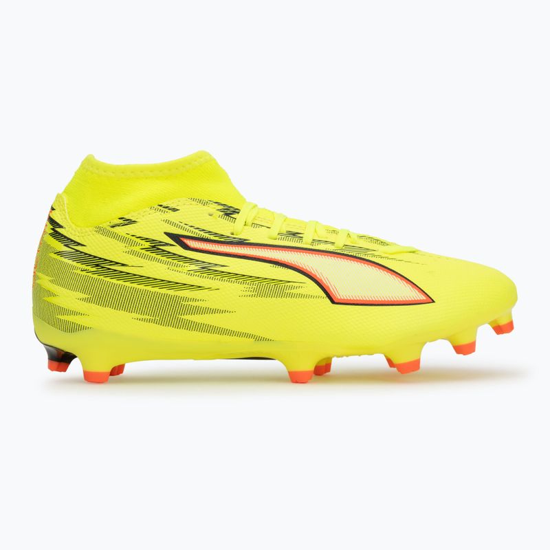 Futbalové kopačky PUMA Ultra 6 Play+ FG/AG yellow alert/puma black/glowing red/lime squeeze 2