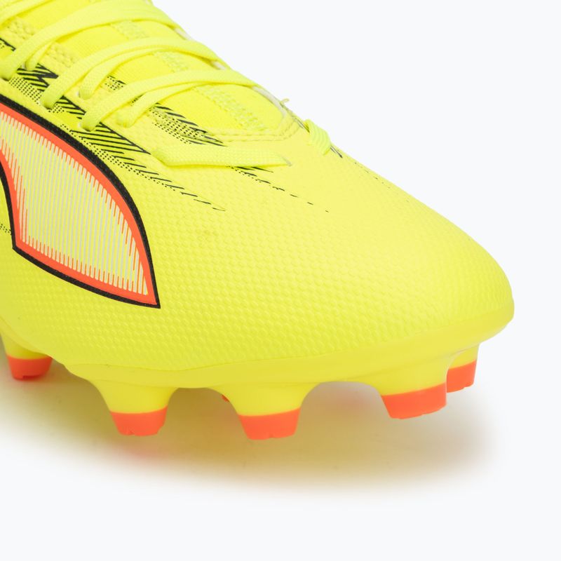 Futbalové kopačky PUMA Ultra 6 Play+ FG/AG yellow alert/puma black/glowing red/lime squeeze 7