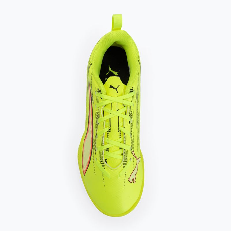 Detské futbalové kopačky PUMA Ultra 6 Play TT Jr Yellow Alert/Puma Black/Glowing Red/Lime Squeeze 5