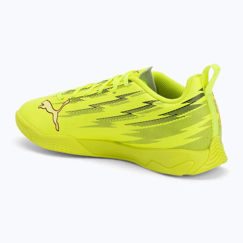 Detské futbalové kopačky PUMA Ultra 6 Play IT Jr yellow alert/puma black/glowing red/lime squeeze 3
