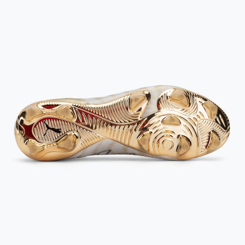 Kopačky PUMA Future 9 Ultimate FG puma white/metallic gold 4