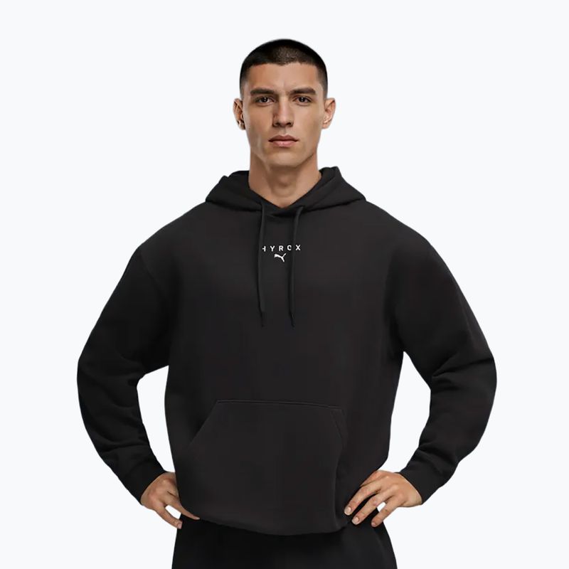 Pánska tréningová mikina PUMA x HYROX Heavyweight Hoodie čierna