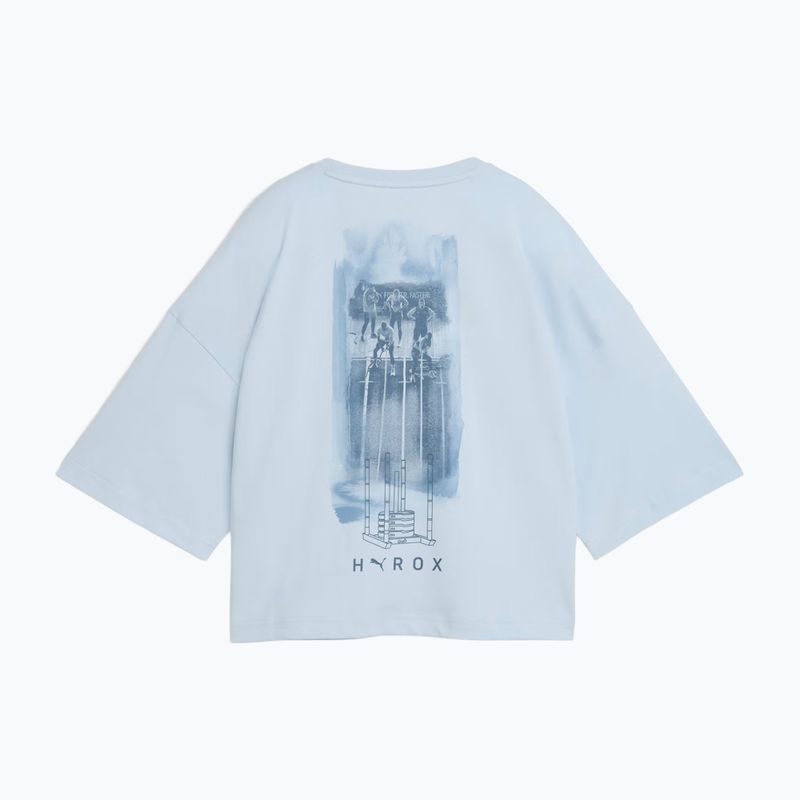 Dámske tréningové tričko PUMA x HYROX Cropped Lifestyle Tee šedé 5