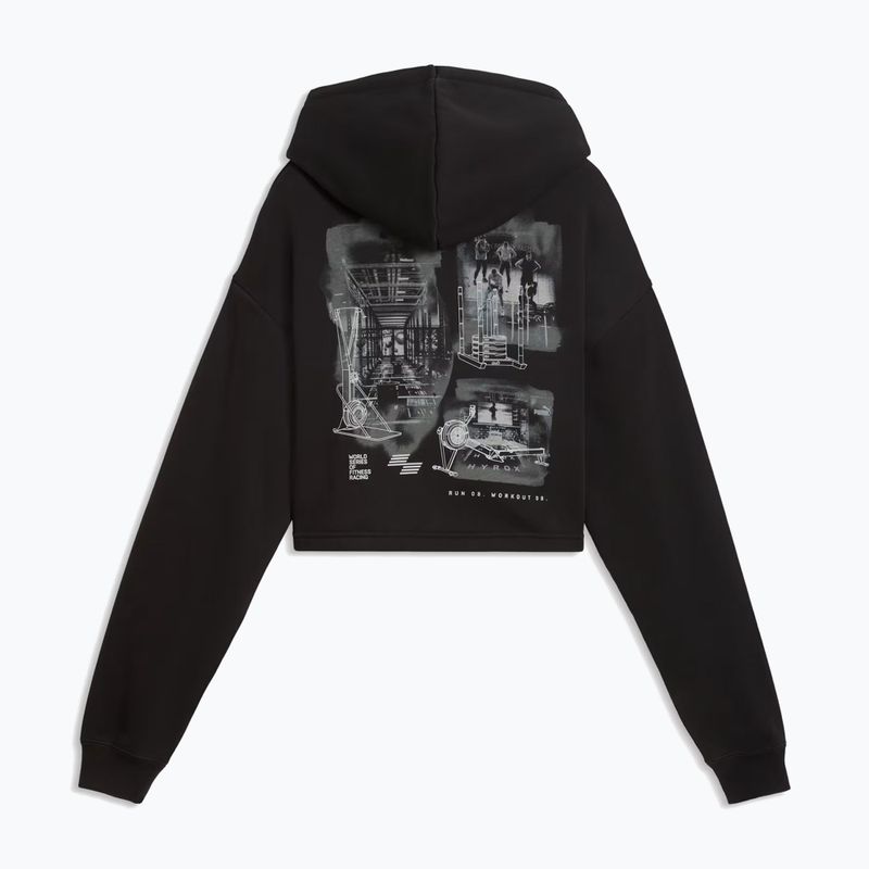 Dámska tréningová mikina PUMA x HYROX Heavyweight Hoodie čierna 2