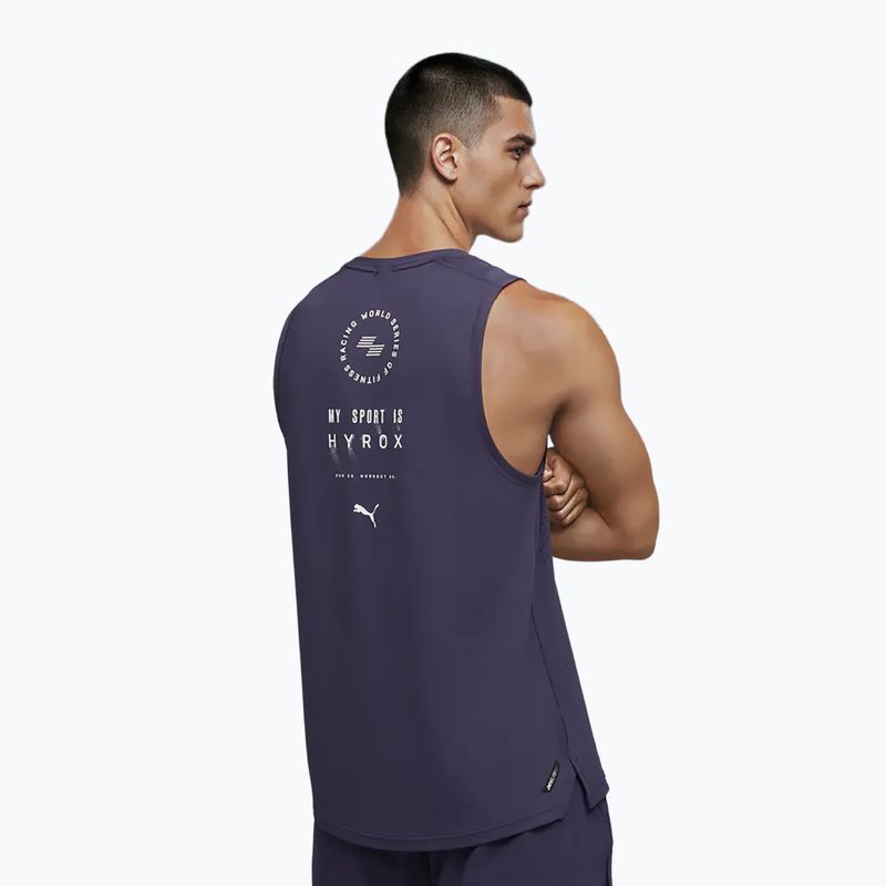 Pánske tréningové tričko Puma Hyrox Dryelite Training Tank deep plum 3