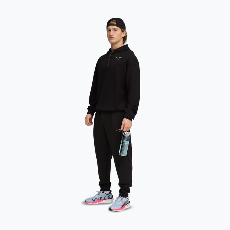 Pánska tréningová mikina PUMA x HYROX Cloudspun Hoodie čierna 2