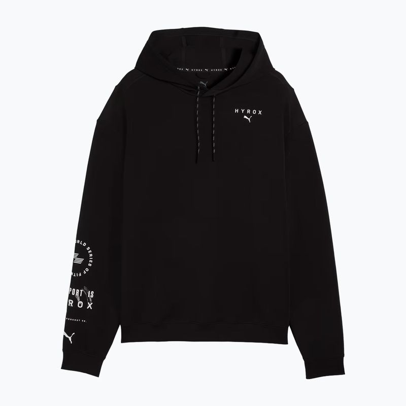 Pánska tréningová mikina PUMA x HYROX Cloudspun Hoodie čierna 6