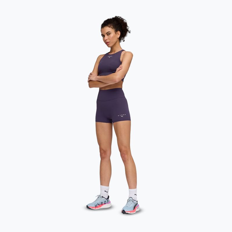 Tréningová podprsenka PUMA x HYROX Shapeluxe High Neck fialová 2