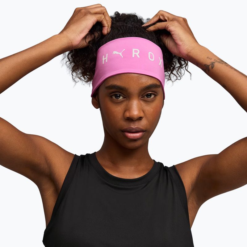 Opasok na hlavu PUMA x HYROX Sweatband ružový 2