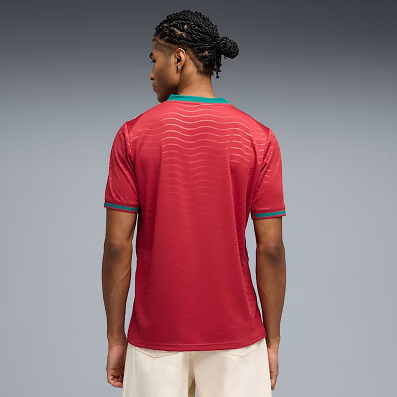 Pánska futbalová dres PUMA FPF Portugalsko Domáca dres Replica Klub červená/zelená 3