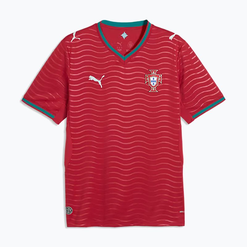 Pánska futbalová dres PUMA FPF Portugalsko Domáca dres Replica Klub červená/zelená 6