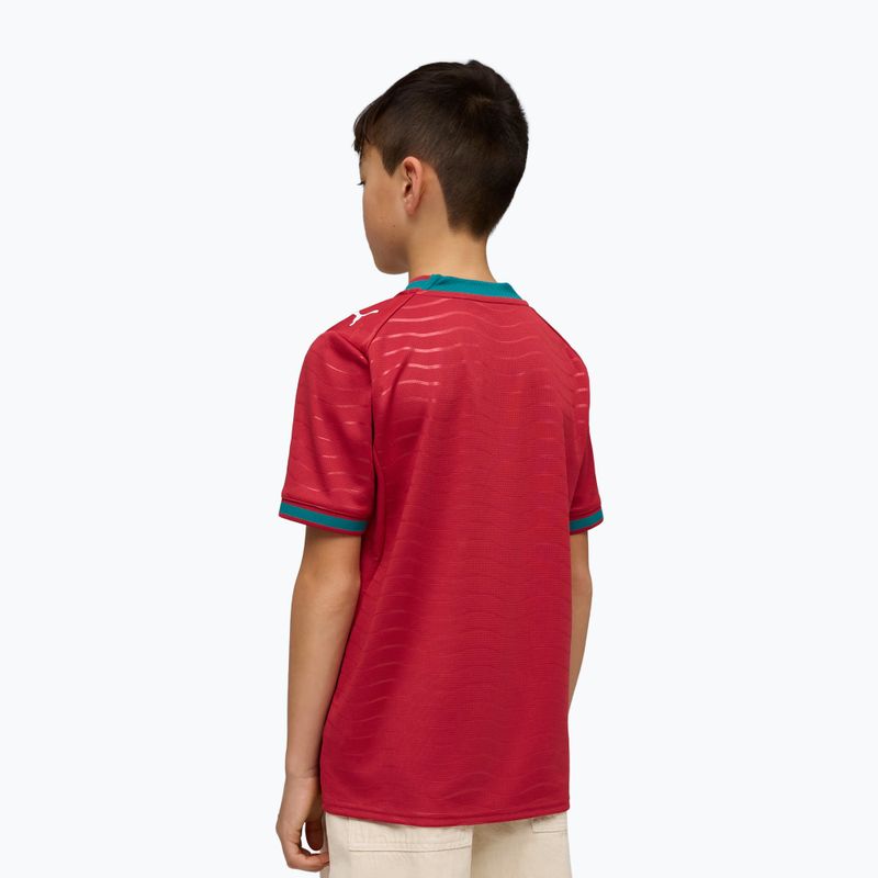 Detský futbalový dres PUMA FPF Portugalsko Domáci dres Replica Club Jr červená/zelená 5