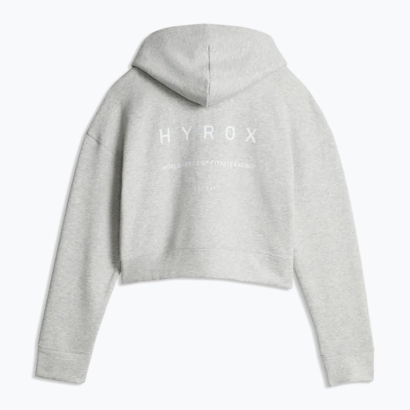Dámska mikina Puma Hyrox World Cropped Hoodie light grey 2