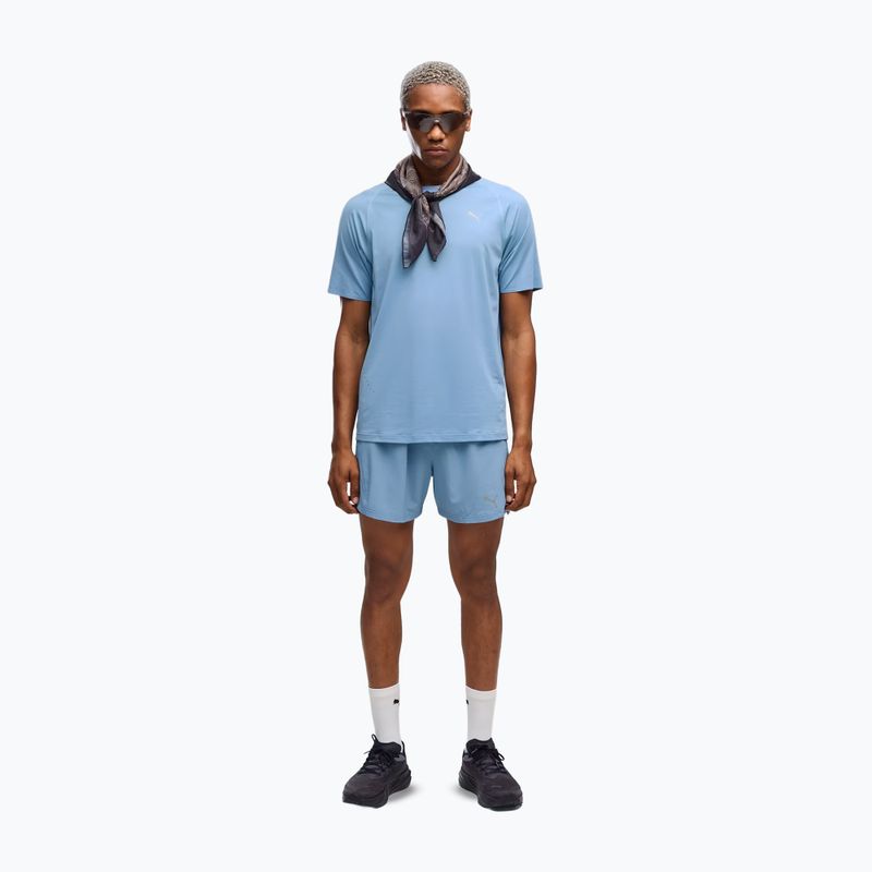 Pánske bežecké tričko PUMA Run Cloudspun Tee zen blue 2