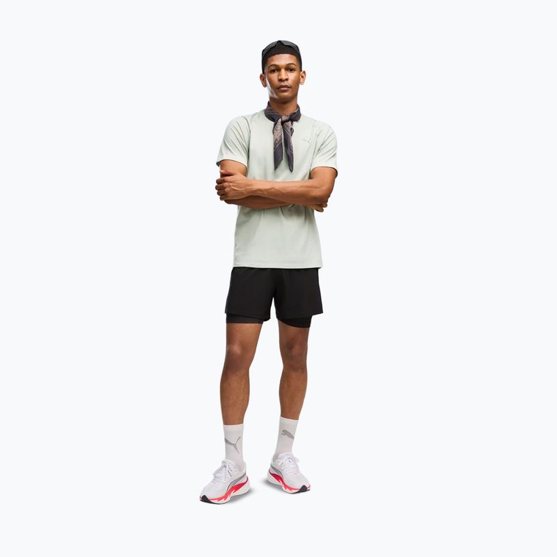 Pánske bežecké tričko PUMA Run Velocity Tee Tri-Blend creme de mint 2