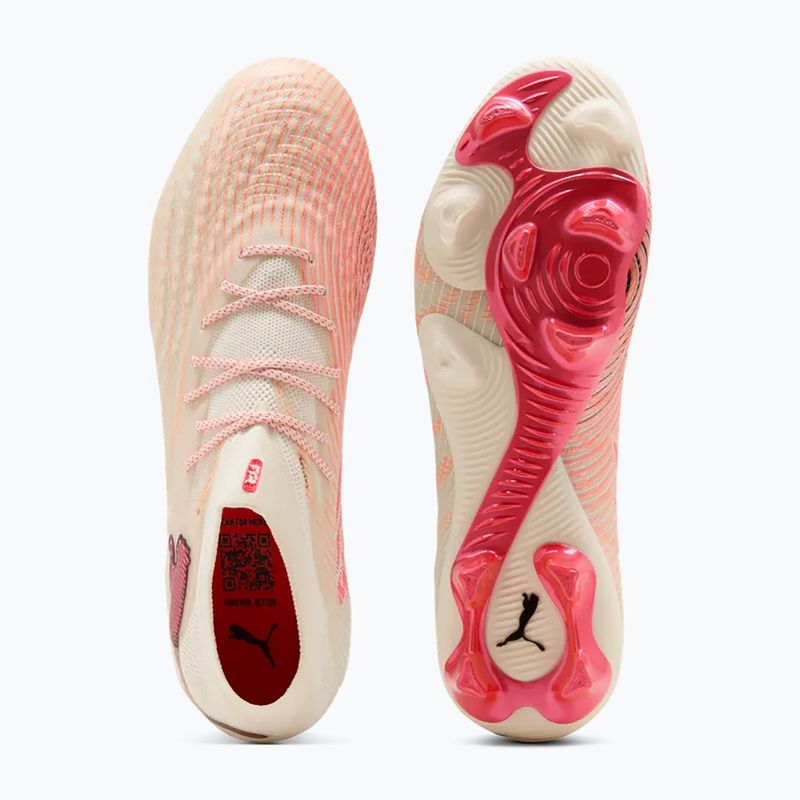 Kopačky PUMA Future 9 Ultimate FG sugared almond/puma white/ultra red/puma black 4